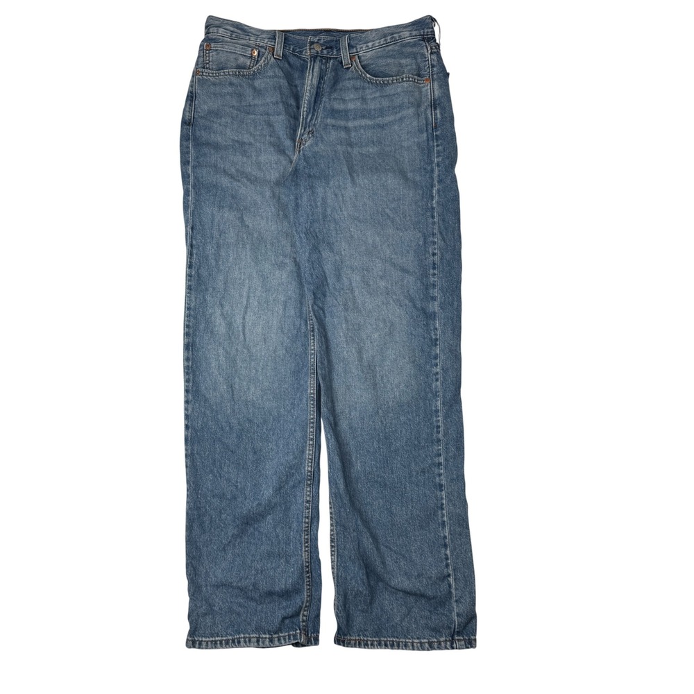 Levi's 565 Loose Straight Jeans Men's Size 32x32 Blue Denim Light Wash Cotton